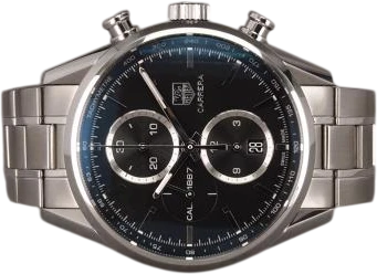 Title: Carrera 2020 service - on hold
Brand: Tag Heuer
Model: Carrera Chronograph Cal. 1887
Ref: CAR2110.13A0720
Category: Racing
Diameter: 41mm
Functions: Kronograf, Dato
Year: 2013
Price: 15000
Condition: 9.0
Dial Color: Sort
Strap: Metal
Case material: Stål
Gender: Herre
Match: 100.0%
Billedet er ejet af Chrono (172310) Et Tag Heuer ur