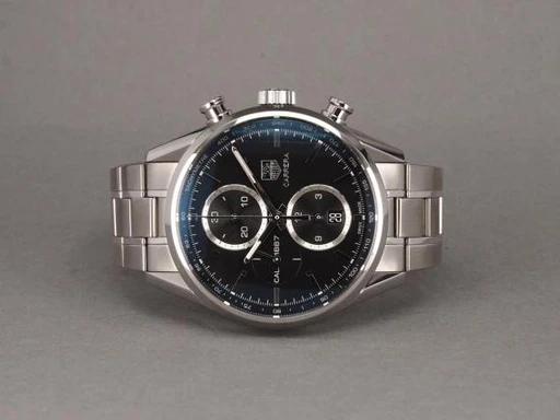 Title: Carrera 2020 service - on hold
Brand: Tag Heuer
Model: Carrera Chronograph Cal. 1887
Ref: CAR2110.13A0720
Category: Racing
Diameter: 41mm
Functions: Kronograf, Dato
Year: 2013
Price: 15000
Condition: undefined
Dial Color: Sort
Strap: Metal
Case material: Stål
Gender: Herre
Match: 100.0%
Billedet er ejet af Chrono (172310) Et Tag Heuer ur