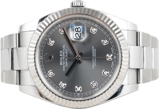 Title: Datejust 41 (New)
Brand: Rolex
Model: Datejust 41
Ref: 126334
Category: Dress
Diameter: 41mm
Functions: Dato
Year:
Price: 81999
Condition: 7.0
Dial Color: Grå
Strap: Metal
Case material: Stål
Gender: Herre
Match: 100.0%
Billedet er ejet af Chrono Collective (923653) Et Rolex ur