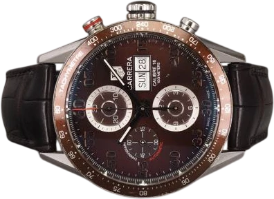 Title: Carrera Calibre 16
Brand: Tag Heuer
Model: Carrera
Ref: CV2A12
Category: Racing
Diameter: 43mm
Functions: Kronograf, Dato, Ugedag
Year: 2013
Price: 14000
Condition: 7.0
Dial Color: Brun
Strap: Læder
Case material: Stål
Gender: Herre
Match: 100.0%
Billedet er ejet af Chrono (445460) Et Tag Heuer ur