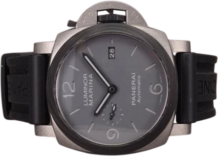 Title: Luminor Marina DMLS PAM1662
Brand: Panerai
Model: Luminor Marina DMLS
Ref: PAM1662
Category: Sport
Diameter: 44mm
Functions: Dato
Year: 2021
Price: 100000
Condition: 9.0
Dial Color: Grå
Strap: Gummi
Case material: Titanium
Gender: Herre
Match: 100.0%
Billedet er ejet af Chrono (685554) Et Panerai ur