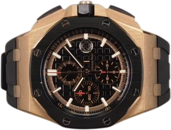 Title: ROO Chronograph 18K 26401RO
Brand: Audemars Piguet
Model: Royal Oak Offshore Chronograph 18K
Ref: 26401RO.OO.A002CA.02
Category: Racing
Diameter: 44mm
Functions: Kronograf, Dato
Year: 2019
Price: 245000
Condition: 8.0
Dial Color: Sort
Strap: Andet
Case material: Guld
Gender: Herre
Match: 100.0%
Billedet er ejet af Chrono (174265) Et Audemars Piguet ur