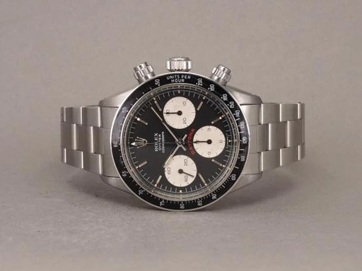 Title: Daytona 6263 Big Red
Brand: Rolex
Model: Daytona Big Red
Ref: 6263
Category: Racing
Diameter: 37mm
Functions: Kronograf
Year: 1978
Price: 500000
Condition: undefined
Dial Color: Sort
Strap: Metal
Case material: Stål
Gender: Herre
Match: 100.0%
Billedet er ejet af Chrono (397475) Et Rolex ur