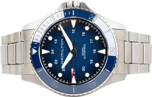 Title: Khaki Navy Scuba (New)
Brand: Hamilton
Model: Khaki Navy Scuba
Ref: H82505140
Category: Dykker
Diameter: 40mm
Functions: Dato
Year:
Price: 5299
Condition: 9.0
Dial Color: Blå
Strap: Metal
Case material: Stål
Gender: Herre
Match: 100.0%
Billedet er ejet af Chrono Collective (927828) Et Hamilton ur