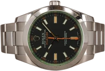 Titel: Milgauss 116400GV - 06/2010
Mærke: Rolex
Model: Milgauss
Ref.: 116400GV
Årgang: 2010
Tilbehør: Boks og Papirer
Stand: 8.0 (Brugt)
Pris: 64.000 kr.
Diameter: 40mm
Funktioner:
Skivefarve: Sort
Rem: Metal
Kassemateriale: Stål
Kategori: Sport
Køn: Herre
Match: 100.0%
Billedet ejes af Chrono (1096619) Et Rolex ur