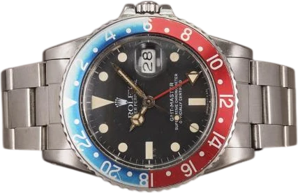 Titel: GMT-Master 16750 - 2021 AD service (Pepsi) (Nyhed)
Mærke: Rolex
Model: GMT-Master
Ref.: 16750
Årgang: 1982
Tilbehør: Boks
Stand: 8.0 (Brugt)
Pris: 94.000 kr.
Diameter:
Funktioner: GMT, Dato
Skivefarve: Sort
Rem: Metal
Kassemateriale: Stål
Kategori: Pilot
Køn: Unisex
Match: 100.0%
Billedet ejes af Chrono (1145774) Et Rolex ur