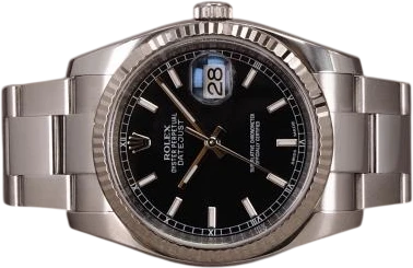 Titel: Datejust 116234
Mærke: Rolex
Model: Datejust
Ref.: 116234
Årgang:
Tilbehør: Boks
Stand: 8.0 (Brugt)
Pris: 54.000 kr.
Diameter: 36mm
Funktioner: Dato
Skivefarve: Sort
Rem: Metal
Kassemateriale: Stål
Kategori: Dress
Køn: Herre
Match: 100.0%
Billedet ejes af Chrono (980467) Et Rolex ur