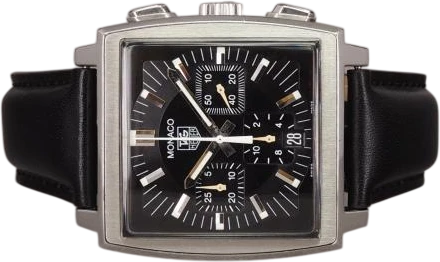 Title: Monaco CW2111
Brand: Tag Heuer
Model: Monaco
Ref: CW2111
Category: Racing
Diameter: 38mm
Functions: Kronograf, Dato
Year: 2002
Price: 19000
Condition: 8.0
Dial Color: Sort
Strap: Læder
Case material: Stål
Gender: Herre
Match: 100.0%
Billedet er ejet af Chrono (492618) Et Tag Heuer ur