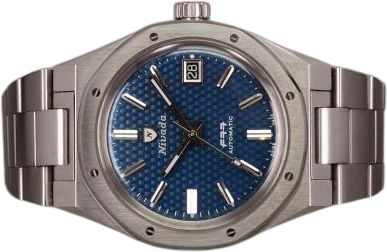 Title: Grenchen F77 MkII (New)
Brand: Nivada
Model: F77 MKII
Ref: 69001A77
Category: Sport
Diameter: 37mm
Functions: Dato
Year: 2025
Price: 8000
Condition: 9.0
Dial Color: Blå
Strap: Metal
Case material: Stål
Gender: Herre
Match: 100.0%
Billedet er ejet af Chrono (818639) Et Nivada ur