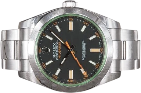 Title: Milgauss 116400GV
Brand: Rolex
Model: Milgauss
Ref: 116400GV
Category: Dress
Diameter: 40mm
Functions:
Year:
Price: 90000
Condition: 8.0
Dial Color: Sort
Strap: Metal
Case material: Stål
Gender: Herre
Match: 100.0%
Billedet er ejet af Chrono (101377) Et Rolex ur