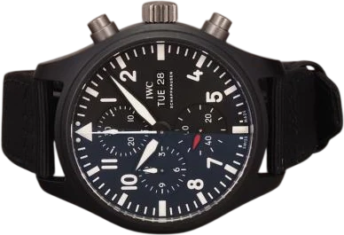 Titel: Pilot Chronograph Top Gun IW389101 (Nyhed)
Mærke: IWC
Model: Pilot Chronograph Top Gun
Ref.: IW389101
Årgang: 2019
Tilbehør: Boks og Papirer
Stand: 8.0 (Brugt)
Pris: 47.000 kr.
Diameter: 44mm
Funktioner: Kronograf, Dato, Ugedag
Skivefarve: Sort
Rem: Stof
Kassemateriale: Keramik
Kategori: Pilot
Køn: Herre
Match: 100.0%
Billedet ejes af Chrono (1028710) Et IWC ur