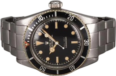 Title: Submariner, ref. 6538 "Big Crown"
Brand: Rolex
Model: Submariner
Ref: 6538
Category: Dykker
Diameter: 40mm
Functions:
Year: 1956
Price: 782000
Condition: 8.0
Dial Color: Sort
Strap: Metal
Case material: Stål
Gender: Herre
Match: 100.0%
Billedet er ejet af Chrono (163906) Et Rolex ur