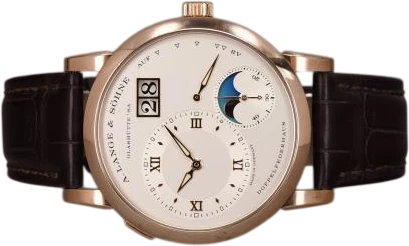 Title: A. Lange & Sohne - on hold
Brand: A. Lange & Söhne
Model: Lange 1 Moon Phase
Ref: 192.032
Category: Dress
Diameter: 38mm
Functions: Månefase, Dato
Year: 2022
Price: 230000
Condition: 9.0
Dial Color: Hvid
Strap: Læder
Case material: Guld
Gender: Herre
Match: 100.0%
Billedet er ejet af Chrono (703071) Et A. Lange & Söhne ur