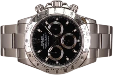 Titel: Daytona - 116520 - 2/2011 (Nyhed)
Mærke: Rolex
Model: Rolex Daytona Chromalight
Ref.: 11620
Kategori: Racing
Diameter: 40mm
Funktioner: Kronograf, Dato
Årgang: 2011
Pris: 154000
Stand: 8.0 (Brugt)
Skivefarve: Sort
Rem: Metal
Kassemateriale: Stål
Køn: Herre
Match: 100.0%
Billedet ejes af Chrono (980469) Et Rolex ur