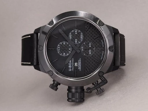 Title: Chronograph Italiano Fontana Titan LTD. (New)
Brand: U-Boat
Model: Chronograph Italiano Fontana Titanium LTD.
Ref: TZU 6233
Category: Racing
Diameter: 53mm
Functions: Kronograf, Dato
Year: 2016
Price: 15000
Condition: 8.0
Dial Color: Sort
Strap: Læder
Case material: Titanium
Gender: Herre
Match: 100.0%
Billedet er ejet af Chrono (529669) Et U-Boat ur