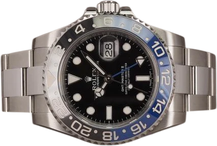 Titel: GMT-Master II "Batman" 116710BLNR (Nyhed)
Mærke: Rolex
Model: GMT-Master II "Batman"
Ref.: 116710BLNR
Årgang: 2013
Tilbehør: Boks og Papirer
Stand: 8.0 (Brugt)
Pris: 100.000 kr.
Diameter: 40mm
Funktioner: GMT, Dato
Skivefarve: Sort
Rem: Metal
Kassemateriale: Stål
Kategori: Sport
Køn: Herre
Match: 100.0%
Billedet ejes af Chrono (1203583) Et Rolex ur