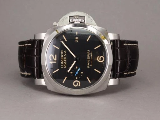 Title: Luminor 1950 3 Days PAM01312 (New)
Brand: Panerai
Model: Luminor 1950 3 Days
Ref: PAM01312 PAM1312
Category: Dykker
Diameter: 44mm
Functions: Dato
Year: 2017
Price: 37000
Condition: undefined
Dial Color: Sort
Strap: Læder
Case material: Stål
Gender: Herre
Match: 100.0%
Billedet er ejet af Chrono (478975) Et Panerai ur