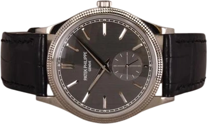 Titel: Calatrava WG 6119G-001
Mærke: Patek Philippe
Model: Calatrava WG
Ref.: 6119G-001
Kategori: Dress
Diameter: 39mm
Funktioner: Dato
Årgang: 2022
Pris: 180000
Stand: 8.0 (Brugt)
Skivefarve: Grå
Rem: Læder
Kassemateriale: Guld
Køn: Herre
Match: 100.0%
Billedet ejes af Chrono (919482) Et Patek Philippe ur