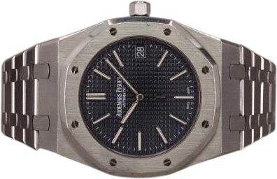 Titel: Royal Oak 15202ST (Nyhed)
Mærke: Audemars Piguet
Model: Royal Oak "Extra Thin"
Ref.: 15202ST.OO.1240ST.01
Kategori: Dress
Diameter: 39mm
Funktioner: Dato
Årgang: 2013
Pris: 450000
Stand: 8.0 (Brugt)
Skivefarve: Blå
Rem: Metal
Kassemateriale: Stål
Køn: Herre
Match: 100.0%
Billedet ejes af Chrono (961612) Et Audemars Piguet ur