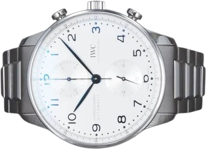 Title: Portuguese IW371617 - 2023
Brand: IWC
Model: Portuguese Chronograph
Ref: IW371617
Category: Racing
Diameter: 41mm
Functions: Kronograf
Year: 2023
Price: 53000
Condition: 10.0
Dial Color: Hvid
Strap: Metal
Case material: Stål
Gender: Herre
Match: 100.0%
Billedet er ejet af Chrono (101327) Et IWC ur