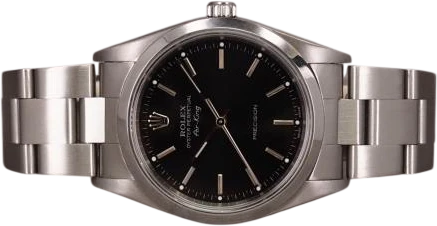 Title: Air-King 14000M
Brand: Rolex
Model: Air-King
Ref: 14000M
Category: Dress
Diameter: 34mm
Functions: Dato
Year: 2002
Price: 31000
Condition: 8.0
Dial Color: Sort
Strap: Metal
Case material: Stål
Gender: Herre
Match: 100.0%
Billedet er ejet af Chrono (692132) Et Rolex ur