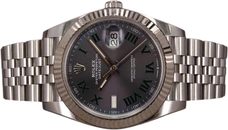 Titel: Datejust 126334 Wimbledon - 5/2022 (Nyhed)
Mærke: Rolex
Model: Datejust 41 Wimbledon
Ref.: 126334
Kategori: Dress
Diameter: 41mm
Funktioner: Dato
Årgang: 2022
Pris: 95000
Stand: 8.0 (Brugt)
Skivefarve: Grå
Rem: Metal
Kassemateriale: Stål
Køn: Herre
Match: 100.0%
Billedet ejes af Chrono (965806) Et Rolex ur