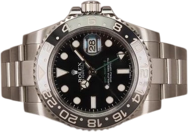 Titel: GMT-Master II 116710LN, oprindeligt solgt 10/2013
Mærke: Rolex
Model: GMT-Master II
Ref.: 116710LN
Årgang: 2013
Tilbehør: Boks og Papirer
Stand: 8.0 (Brugt)
Pris: 86.000 kr.
Diameter: 40mm
Funktioner: GMT, Dato
Skivefarve: Sort
Rem: Metal
Kassemateriale: Stål
Kategori: Sport
Køn: Herre
Match: 100.0%
Billedet ejes af Chrono (1166939) Et Rolex ur