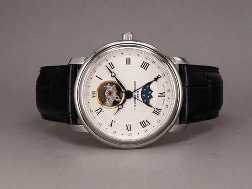 Title: Heart Beat Moonphase
Brand: Frederique Constant
Model: Classic Heart Beat Moonphase
Ref: FC-335MC4P6
Category: Dress
Diameter: 40mm
Functions: Dato, Månefase
Year:
Price: 10000
Condition: 8.0
Dial Color: Sølv
Strap: Læder
Case material: Stål
Gender: Herre
Match: 100.0%
Billedet er ejet af Chrono (527340) Et Frederique Constant ur