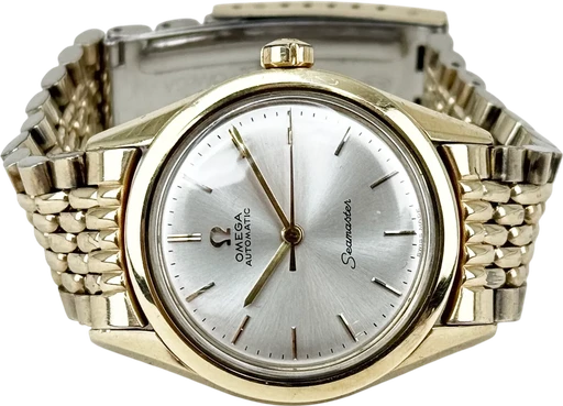 Title: Seamaster 2802-1SC
Brand: Omega
Model: Seamaster
Ref: 2802-1SC
Category: Dress
Diameter: 34mm
Functions:
Year:
Price: 10499
Condition: 7.0
Dial Color: Sølv
Strap: Metal
Case material: Stål
Gender: Herre
Match: 100.0%
Billedet er ejet af Chrono Collective (317543) Et Omega ur