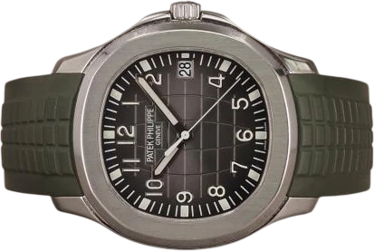 Titel: Aquanaut 5167/1A-001 – 7/2016
Mærke: Patek Philippe
Model: Aquanaut
Ref.: 5167/1A-001
Årgang: 2016
Tilbehør: Boks og Papirer
Stand: 8.0 (Brugt)
Pris: 500.000 kr.
Diameter: 40mm
Funktioner: Dato
Skivefarve: Sort
Rem: Gummi
Kassemateriale: Stål
Kategori: Sport
Køn: Herre
Match: 100.0%
Billedet ejes af Chrono (1193282) Et Patek Philippe ur