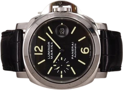 Titel: Luminor Marina PAM00104 (Nyhed)
Mærke: Panerai
Model: Luminor Marina PAM00104
Ref.: null
Kategori: Dykker
Diameter: 44mm
Funktioner: Dato
Årgang: 2011
Pris: 35000
Stand: 8.0 (Brugt)
Skivefarve: Sort
Rem: Andet
Kassemateriale: Stål
Køn: Herre
Match: 100.0%
Billedet ejes af Chrono (961614) Et Panerai ur
