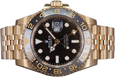 Titel: GMT-Master II 18K 126718GRNR - 2/2024
Mærke: Rolex
Model: GMT-Master II 18K
Ref.: 126718GRNR
Årgang: 2024
Tilbehør: Boks og Papirer
Stand: 8.0 (Brugt)
Pris: 300.000 kr.
Diameter: 40mm
Funktioner: GMT, Dato
Skivefarve: Sort
Rem: Metal
Kassemateriale: Guld
Kategori: Pilot
Køn: Herre
Match: 100.0%
Billedet ejes af Chrono (1080126) Et Rolex ur