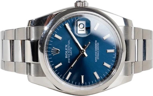 Title: Datejust 34
Brand: Rolex
Model: Datejust 34
Ref: 115200
Category: Dress
Diameter: 34mm
Functions: Dato
Year:
Price: 36999
Condition: 7.0
Dial Color: Blå
Strap: Metal
Case material: Stål
Gender: Unisex
Match: 100.0%
Billedet er ejet af Chrono Collective (856879) Et Rolex ur
