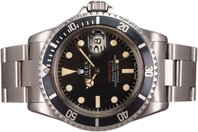 Title: Submariner 1680 "Red Sub" Meters First
Brand: Rolex
Model: Submariner
Ref: 1680
Category: Dykker
Diameter: 40mm
Functions: Dato
Year: 1969
Price: 150000
Condition: 8.0
Dial Color: Sort
Strap: Metal
Case material: Stål
Gender: Herre
Match: 100.0%
Billedet er ejet af Chrono (666046) Et Rolex ur