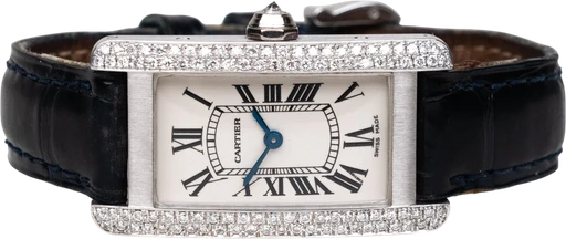Title: Tank Américaine
Brand: Cartier
Model: Tank Américaine
Ref: 2489
Category: Dress
Diameter: 19mm
Functions:
Year:
Price: 56999
Condition: 9.0
Dial Color: Hvid
Strap: Læder
Case material: Andet
Gender: Dame
Match: 100.0%
Billedet er ejet af Chrono Collective (856868) Et Cartier ur