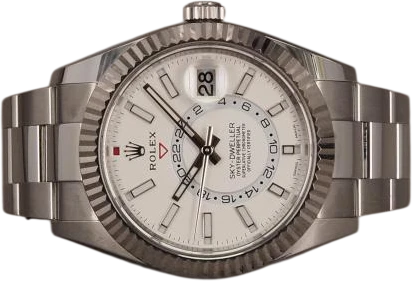 Titel: Sky-Dweller 326934 - 10/2022 (Nyhed)
Mærke: Rolex
Model: Sky-Dweller
Ref.: 326934
Årgang: 2022
Tilbehør: Boks og Papirer
Stand: 9.0 (Brugt)
Pris: 115.000 kr.
Diameter: 42mm
Funktioner: GMT, Dato
Skivefarve: Hvid
Rem: Metal
Kassemateriale: Stål
Kategori: Sport
Køn: Herre
Match: 100.0%
Billedet ejes af Chrono (1195504) Et Rolex ur