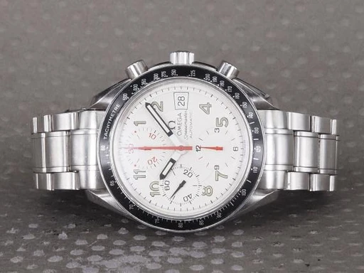 Title: Speedmaster Mk 40 - 3513.33.00
Brand: Omega
Model: Speedmaster MK 40
Ref: 3513.33.00
Category: Racing
Diameter: 39mm
Functions: Kronograf, Dato
Year:
Price: 23000
Condition: 8.0
Dial Color: Hvid
Strap: Metal
Case material: Stål
Gender: Herre
Match: 100.0%
Billedet er ejet af Chrono (101369) Et Omega ur