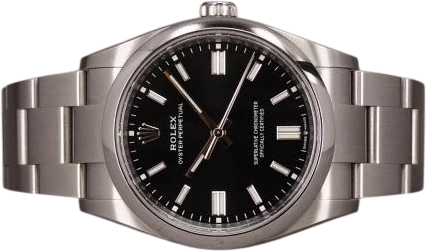 Title: Oyster Perpetual 36 126000 - 7/2023
Brand: Rolex
Model: Oyster Perpetual 36
Ref: 126000
Category: Sport
Diameter: 36mm
Functions:
Year: 2023
Price: 52000
Condition: 9.0
Dial Color: Sort
Strap: Metal
Case material: Stål
Gender: Herre
Match: 100.0%
Billedet er ejet af Chrono (659780) Et Rolex ur