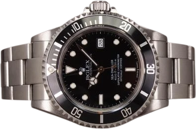 Titel: Sea-Dweller 16600 - 5/2004
Mærke: Rolex
Model: Sea-Dweller
Ref.: 16600
Årgang: 2004
Tilbehør: Boks og Papirer
Stand: 8.0 (Brugt)
Pris: 64.000 kr.
Diameter: 40mm
Funktioner: Dato
Skivefarve: Sort
Rem: Metal
Kassemateriale: Stål
Kategori: Dykker
Køn: Herre
Match: 100.0%
Billedet ejes af Chrono (972251) Et Rolex ur