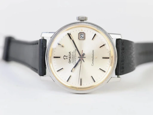 Title: Constellation
Brand: Omega
Model: Constellation
Ref: 168018
Category: Dress
Diameter: 35mm
Functions: Dato
Year: 1960
Price: 3999
Condition: undefined
Dial Color: Sølv
Strap: Læder
Case material: Stål
Gender: Herre
Match: 100.0%
Billedet er ejet af Chrono Collective (146512) Et Omega ur