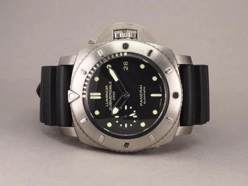 Title: Submersible Titanium PAM364
Brand: Panerai
Model: Submersible Titanium
Ref: PAM364
Category: Dykker
Diameter: 47mm
Functions: Dato
Year: 2014
Price: 55000
Condition: undefined
Dial Color: Sort
Strap: Gummi
Case material: Titanium
Gender: Herre
Match: 100.0%
Billedet er ejet af Chrono (362950) Et Panerai ur