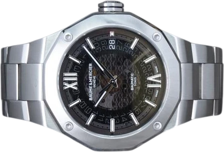 Title: Riviera
Brand: Baume & Mercier
Model: Baume & Mercier Riviera
Ref: M0A10702
Category: Sport
Diameter: 42mm
Functions: Dato
Year: 2023
Price: 22000
Condition: 8.0
Dial Color: Sort
Strap: Metal
Case material: Stål
Gender: Herre
Match: 100.0%
Billedet er ejet af Chrono (101289) Et Baume & Mercier ur