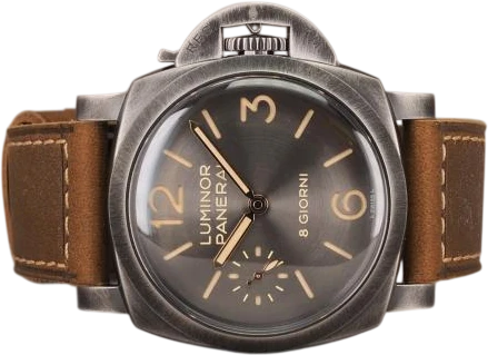 Titel: Luminor 8 Giorni – Ubrugt 7/2026 (Nyhed)
Mærke: Panerai
Model: Luminor 8 Giorni
Ref.: PAM01733
Årgang: 2026
Tilbehør: Boks og Papirer
Stand: 10.0 (Nyt)
Pris: 60.000 kr.
Diameter: 44mm
Funktioner:
Skivefarve: Grå
Rem: Læder
Kassemateriale: Stål
Kategori: Dykker
Køn: Herre
Match: 100.0%
Billedet ejes af Chrono (1145767) Et Panerai ur