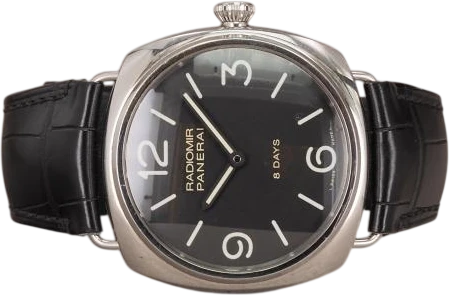 Titel: Radiomir Black Seal 8 Days PAM610 - DK
Mærke: Panerai
Model: Radiomir Black Seal 8 Days Acciaio
Ref.: PAM00610
Årgang: 2015
Tilbehør: Boks og Papirer
Stand: 8.0 (Brugt)
Pris: 32.000 kr.
Diameter: 45mm
Funktioner:
Skivefarve: Sort
Rem: Læder
Kassemateriale: Stål
Kategori: Sport
Køn: Herre
Match: 100.0%
Billedet ejes af Chrono (1126900) Et Panerai ur