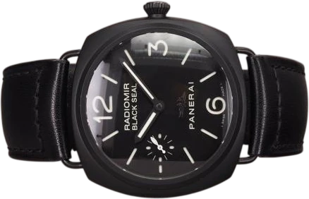 Title: Radiomir Black Seal Ceramica PAM292 (New)
Brand: Panerai
Model: Radiomir Black Seal Ceramica
Ref: PAM00292
Category: Dress
Diameter: 45mm
Functions:
Year: 2008
Price: 42000
Condition: 8.0
Dial Color: Sort
Strap: Læder
Case material: Keramik
Gender: Herre
Match: 100.0%
Billedet er ejet af Chrono (900744) Et Panerai ur