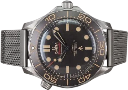 Titel: Seamaster 300M NTTD James Bond Edt.
Mærke: Omega
Model: Seamaster 300M Co-Axial 42mm 007 No Time To Die Edition
Ref.: 210.90.42.20.01.001
Årgang: 2021
Tilbehør: Boks og Papirer
Stand: 8.0 (Brugt)
Pris: 52.000 kr.
Diameter: 42mm
Funktioner:
Skivefarve: Sort
Rem: Metal
Kassemateriale: Titanium
Kategori: Dykker
Køn: Herre
Match: 100.0%
Billedet ejes af Chrono (1085568) Et Omega ur