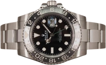 Titel: GMT-Master II 116710LN - 1/2019 (Nyhed)
Mærke: Rolex
Model: GMT-Master II
Ref.: 116710LN
Årgang: 2019
Tilbehør: Boks og Papirer
Stand: 8.0 (Brugt)
Pris: 88.000 kr.
Diameter: 40mm
Funktioner: GMT, Dato
Skivefarve: Sort
Rem: Metal
Kassemateriale: Stål
Kategori: Sport
Køn: Herre
Match: 100.0%
Billedet ejes af Chrono (1139875) Et Rolex ur