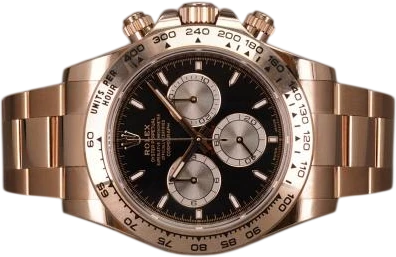 Title: Daytona 18K 126505 - 10/2023
Brand: Rolex
Model: Daytona 18K Everose
Ref: 126505
Category: Racing
Diameter: 40mm
Functions: Kronograf
Year: 2023
Price: 345000
Condition: 9.0
Dial Color: Sort
Strap: Metal
Case material: Guld
Gender: Herre
Match: 100.0%
Billedet er ejet af Chrono (529661) Et Rolex ur
