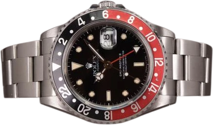 Title: GMT-Master II 16710 "Coke" - 1992 (New)
Brand: Rolex
Model: GMT-Master II
Ref: 16710
Category: Pilot
Diameter: 40mm
Functions: GMT, Dato
Year: 1992
Price: 78000
Condition: 8.0
Dial Color: Sort
Strap: Metal
Case material: Stål
Gender: Herre
Match: 100.0%
Billedet er ejet af Chrono (739890) Et Rolex ur