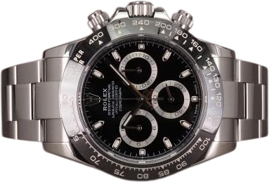 Title: Daytona 116500LN - 2/2020
Brand: Rolex
Model: Daytona
Ref: 116500LN
Category: Racing
Diameter: 40mm
Functions: Kronograf
Year: 2020
Price: 179000
Condition: 8.0
Dial Color: Sort
Strap: Metal
Case material: Stål
Gender: Herre
Match: 100.0%
Billedet er ejet af Chrono (840399) Et Rolex ur